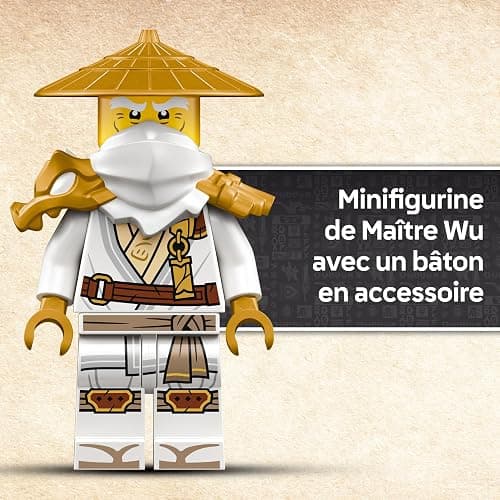 LEGO Ninjago Le Dragon Gardien - Maquette de Figurine de Dragon Articulée - Minifigurine de Maître WU & Présentoir Pittoresque Imitation Roche - Cadeau pour Garçon dès 14 Ans 71847 thumbnail 8