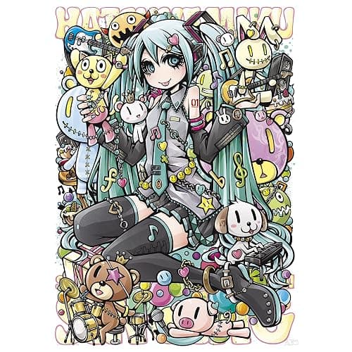 ABYSTYLE Hatsune Miku Unframed Boxed Poster 15" x 20" Includes 2 Mini Posters Anime Manga Wall Art Prints for Bedroom Office Room Home Decor thumbnail 2