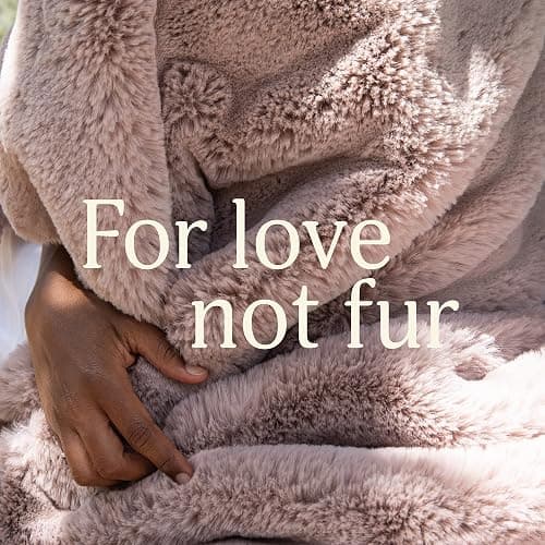 UnHide Marshmallow - Faux Fur Blanket - Heavy Weight, Extra Soft Blanket - Made from Recycled Materials - Machine Washable - Medium (60" x 80") - Greige thumbnail 4