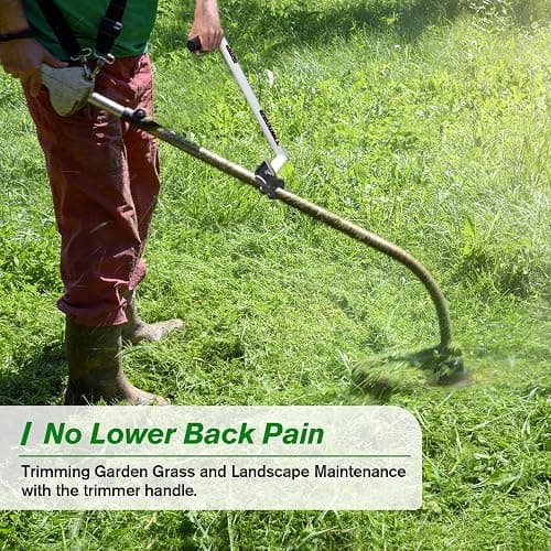 zamazi Upgraded Weedeater Handle, WeedEater Trimmer Handle Extension Lawn Ergonomic String Trimmer for Back Saver, Lawn Care and Landscaping-17.7IN thumbnail 8