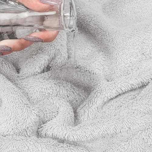 Cotton Paradise 100% Cotton 6 Piece Bath Towels for Bathroom - 6 Piece Bath Towels - Silver Gray thumbnail 7