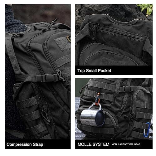 Mardingtop 25L Tactical Backpacks Molle Hiking daypacks for Camping Hiking Military Traveling Motorcycle thumbnail 5