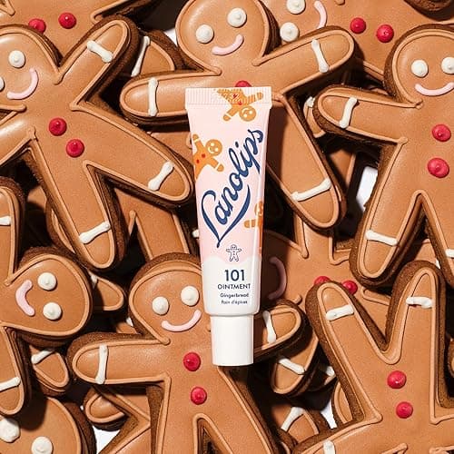 Lanolips 101 Ointment - Lanolin Lip Balm for Smooth, Hydrated & Healthy Lips - Multipurpose Ointment with Lanolin Oil for Dry Cuticles & More - Gingerbread (0.35 oz) thumbnail 3