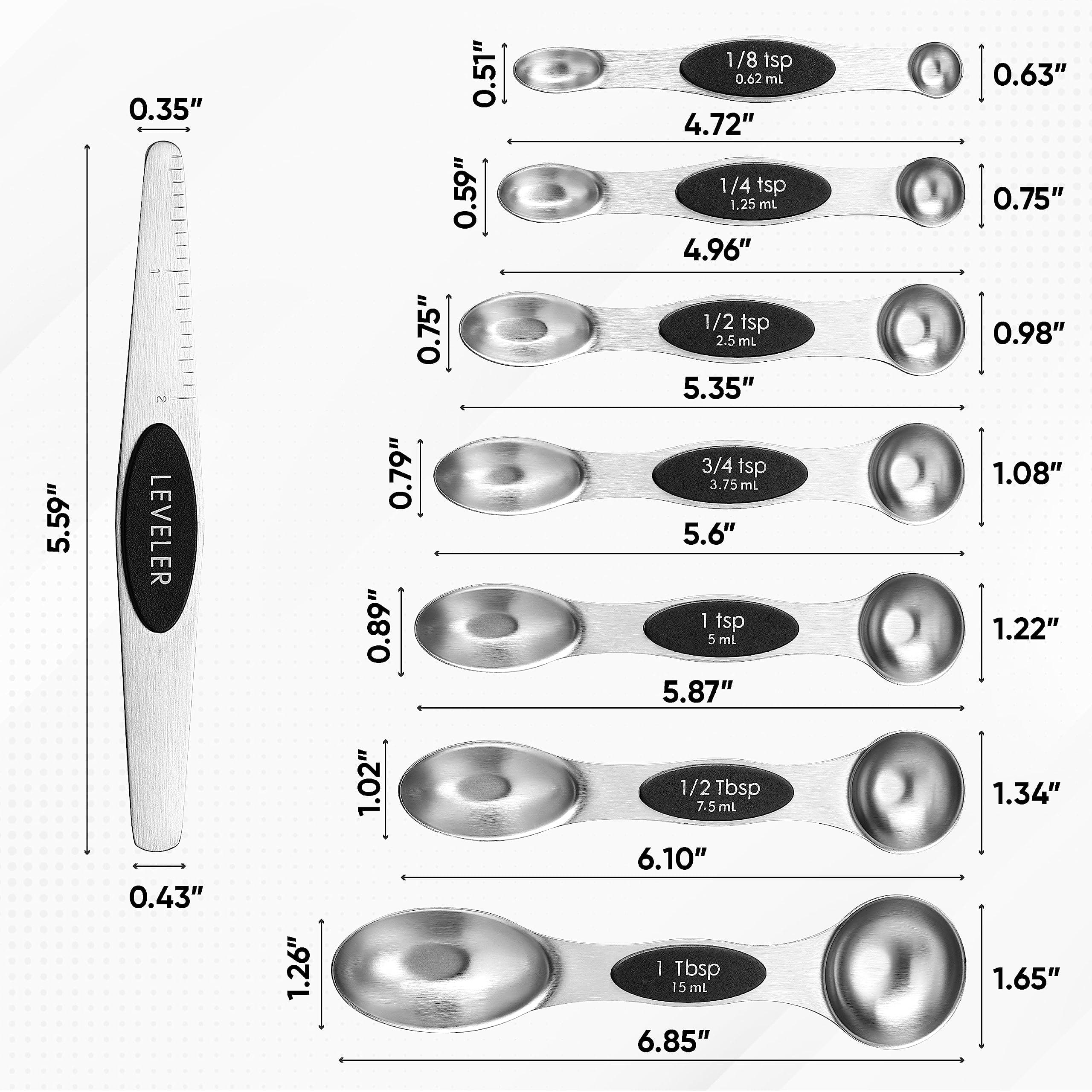 Spring Chef Magnetic Measuring Spoons Set thumbnail 3