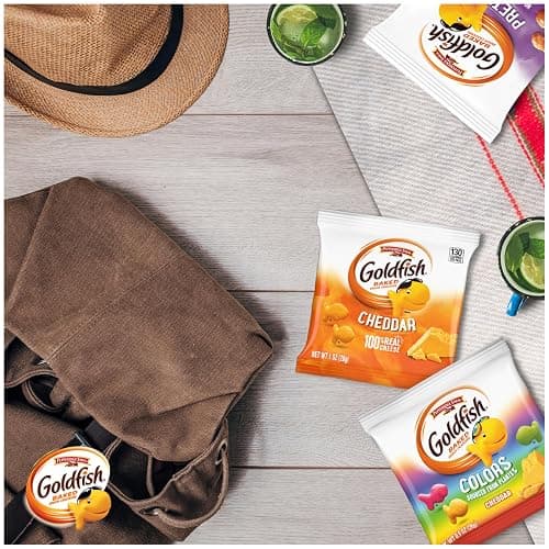 Goldfish Crackers Big Smiles Variety Pack with Cheddar, Colors, and Pretzels, Snack Packs, 30 Ct thumbnail 5