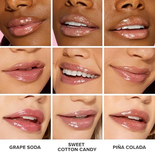Too Faced Kissing Jelly Lip Oil Gloss | Sunflower & Jojoba Oils, 0.15 fl. oz. - 06-Sweet Cotton Candy thumbnail 5