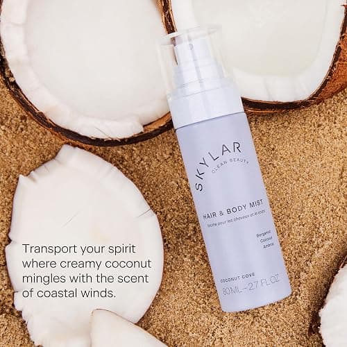 Skylar Coconut Cove Hair & Body Mist | Hypoallergenic & Clean Fragrance | Vegan, Cruelty Free, and Safe For Sensitive Skin | 80 ML, 2.7 Fl Oz thumbnail 3