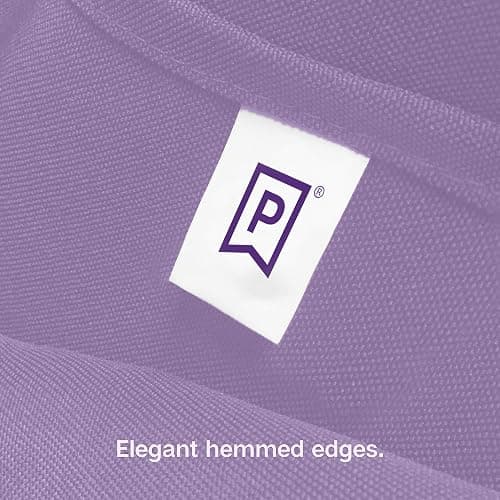 Gee Di Moda Fitted Tablecloth - 72 x 30 Inch Lavender Floor-Length Fitted Table Cloth for 6 Foot Rectangle Table, Heavy Duty Washable Fabric for Parties, Dinner, Weddings, Baby Shower & Trade Show thumbnail 4