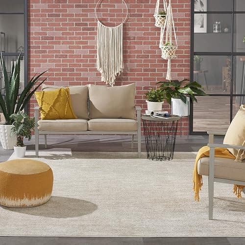 Nourison Home Nourison Essentials Ivory Beige 7' x 10' Area Rug - Easy Clean, Non Shedding, Bed Room, Living Room, Dining Room, Kitchen (7' x 10') thumbnail 4