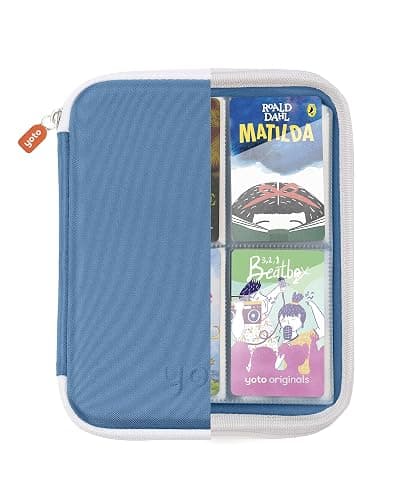 YOTO Card Case in Blue Bird – Kids Accessory, Soft Portable Folder with Zipper & 64 Pockets for Player & Mini Audiobook Cards, Binder Sleeve Holder for Travel thumbnail 2