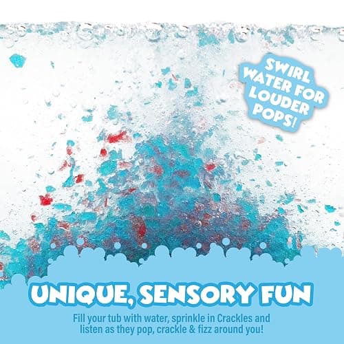 Tub Works® Bath Crackles Bath Toy, Variety 12 Pack | Nontoxic & Fragrance-Free | Makes Bath Water Crackle & Pop for a Unique Kids Bath | Swirl Water for Fizzy Fun | Sensory Kids & Toddler Bath Toys thumbnail 5