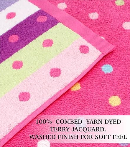 ORIGINAL KIDS Wash Cloth - Bath Time Sugar and Spice Set of 12 Washcloths - 100% Cotton Jacquard Super Soft Colorful Absorbent Quick Dry Easy Care Face Towel Face Cloth Gift - 12x12 - Pink Multicolor thumbnail 6
