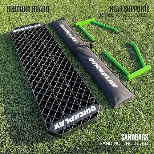 QUICKPLAY Replay Station Soccer Rebound Board - Portable Dual Surface Rebounder with Adjustable Angle - Soccer Training Equipment for Control, Passing Practice thumbnail 7