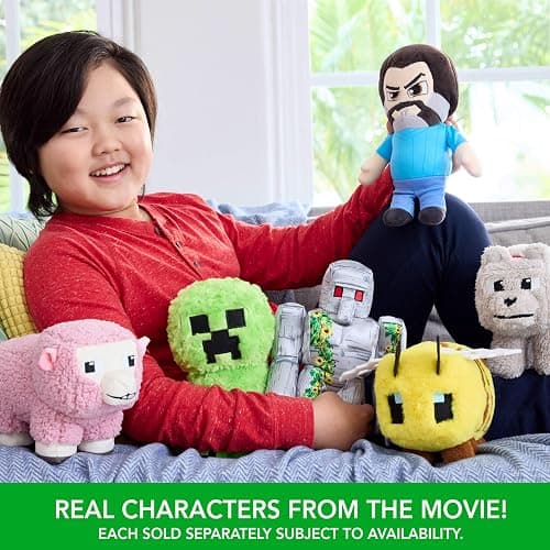 Mattel Minecraft Plush Toy, Bee Soft Doll Inspired by a Minecraft Movie Character, 8-inch Collectible thumbnail 6