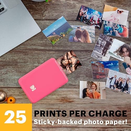 KODAK Step Instant Smartphone Photo Printer - Portable Mini Color Wireless Mobile Printer - Zink 2x3” Sticky-Back Photos - Bluetooth Compatible with iOS & Android Devices - Fun Editing App - Pink thumbnail 6