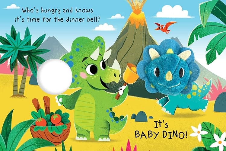 Baby Dino - Childrens Finger Puppet Board Book - Interactive - Novelty thumbnail 4