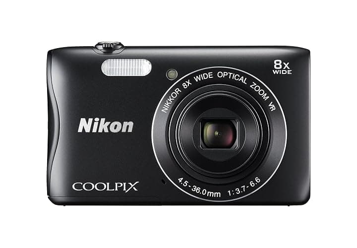 Nikon Digital Camera COOLPIX S3700 Black Optical 8X Zoom 20.05 Million Pixels S3700BK - Image 1