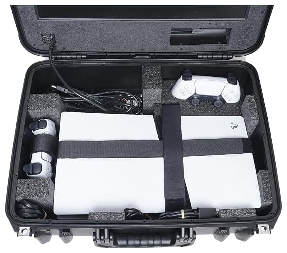 Case Club Gaming Station to fit PS5 Pro - Portable Travel Case with Built-in Monitor thumbnail 3