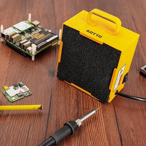 KOTTO Solder Smoke Absorber Remover Fume Extractor Smoke Prevention Absorber DIY Working Fan for Soldering Station (Yellow) thumbnail 8
