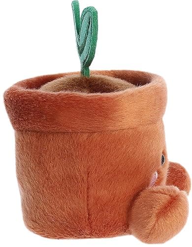 Aurora Palm Pals 5.5" Terra Potted Plant Adorable Plush | Bean-filled understuffed bodies with collectible personalities thumbnail 4