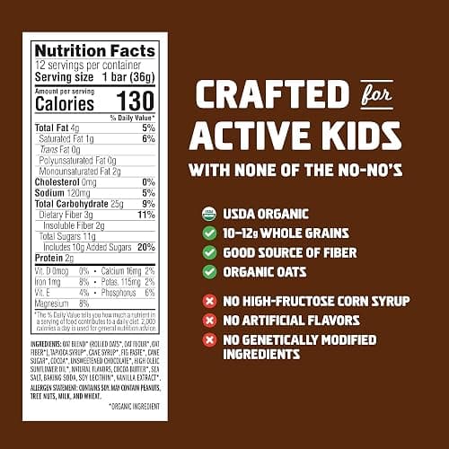 Zbar Chocolate Brownie Soft-Baked Snack Bars, Organic Granola Bars, 12ct (Pack of 2) thumbnail 21