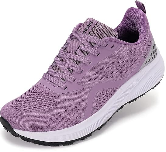 BRONAX Women's Wide Toe Box Road Running Shoes | Wide Athletic Tennis Sneakers with Rubber Outsole - Image 1