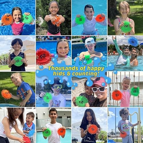 Water Flying Discs for Kids: Soft Sports Disc 2 Pack - Soaks The Target On Impact - Best Swimming Pool Toys & Beach Water Toys - Fun Toy Outdoor Games - Birthday Gifts for Boys & Girls All Ages thumbnail 3