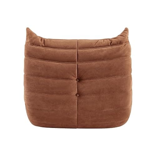 Aosaifen Green Bean Bag Chair - Corner Sofa, Fireside Floor Couch for Living Room, Bedroom, Gaming & Office (Brown, Single) thumbnail 6