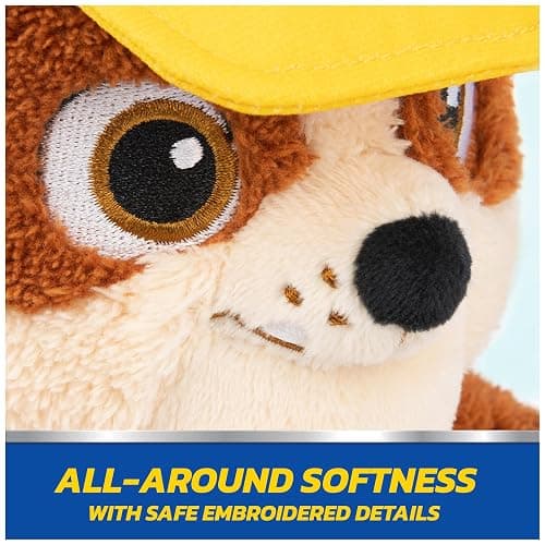 GUND PAW Patrol Official Rubble Take Along Buddy Plush Toy, Premium Stuffed Animal for Ages 1 & Up, Yellow/Brown, 13” thumbnail 7