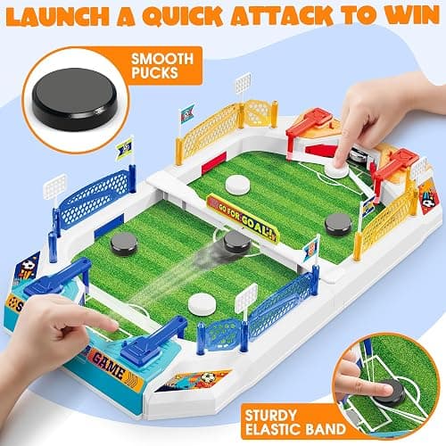 Mini Soccer Board Game for Kids, Birthday Christmas Soccer Gifts for 3 4 5 6 7 8-12 Year Old Boys, Football Table Toys, Pinball Interactive Sports Game for Indoor, Home Party, Family, Playroom, Travel thumbnail 6