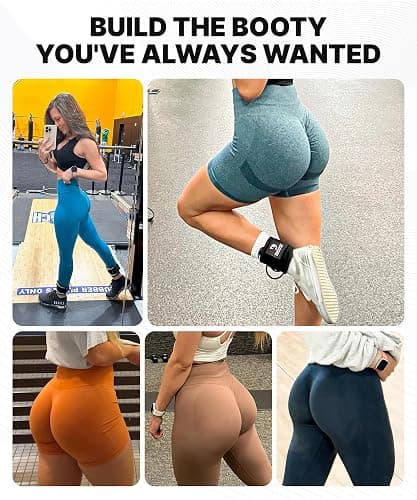 DMoose Ankle Strap for Cable Machine - One Size Fit with Premium Padding, Workout Kickback Ankle Cuffs, Ankle Bands for Working Out, Booty Workouts, Leg Extension, Hip Abductors & Lower Body Exercises thumbnail 5