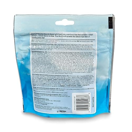 Kaytee Timothy Biscuits Baked Treat for Pet Guinea Pigs, Rabbits & Other Small Animals, Carrot, 4 oz (Pack of 2) thumbnail 2