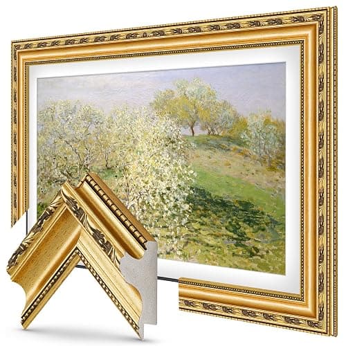 Frame My TV Deco TV Frames - Ornate Gold Smart Frame Compatible ONLY with Samsung The Frame TV and Pro (43", Fits 2021-2025) - Image 1