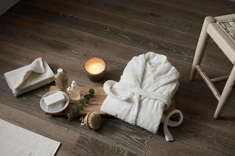 Jalla Happycolor 100% Cotton Bath Robe - Natural - Size Small/Medium - 360 gsm, Soft, Absorbent & Lightweight Robe for Home Comfort thumbnail 3