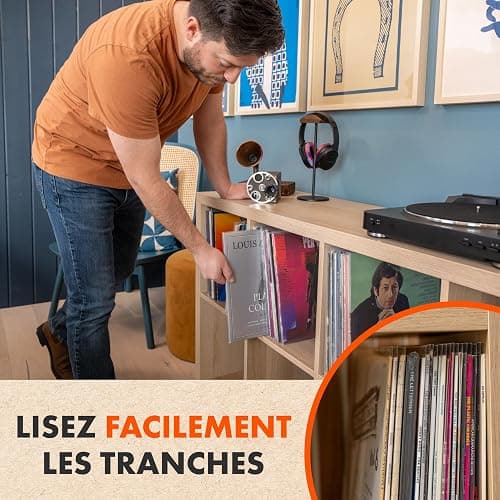 50x Pochettes Standard Disque Vinyles 33 Tours | Pochettes Crystal pour 33t Albums & LPs | Polypropylène Plastique Transparente Pochette thumbnail 4