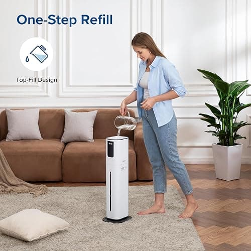 LEVOIT OasisMist 1000S (10L) Smart Humidifier for Home Large Room Bedroom, Last 100 Hours Suitable for Indoor Plant, Cover up to 600ft², Easy Top Fill, Remoter & Voice Control, Auto Mode, Quiet, White thumbnail 7