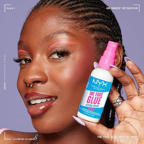 NYX Professional Makeup Setting Spray, The Face Glue Setting Spray, for Face, Up to 24 Hour Wear, Makeup Gripping, Transfer Resistant and Waterproof, 60ml thumbnail 7