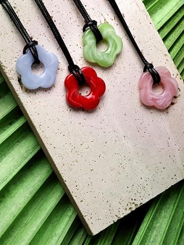 OJERRY Kawaii Flower Cutecore Necklace Y2K Cord Necklace Jewelry for Teen Girls Women Trendy Stuffs thumbnail 7