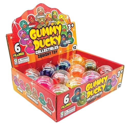 Raymond Geddes Gummy Ducky Collectible Squishy Toys - Pack of 12 - Adorable and Fun Toys for Kids thumbnail 5