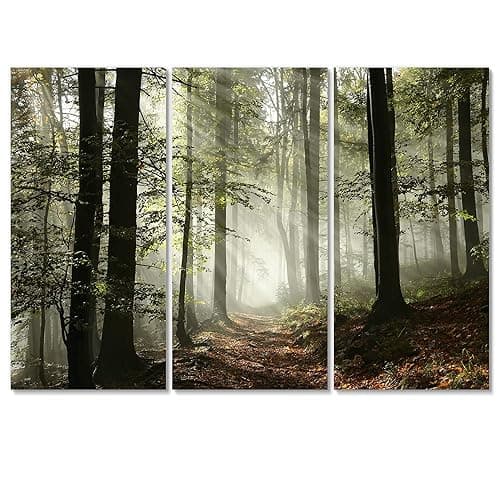 Designart Fall Forest Canvas Wall Art