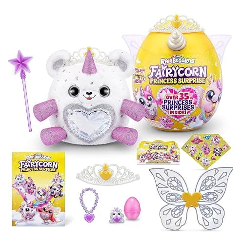 Bizak Rainbocorns Fairycorn Princesses, Egg with 35+ Different Surprises to Open and Discover, Includes Wings, Tiara, Magic Wand, Slimy Surprises and More (62369281) thumbnail 6