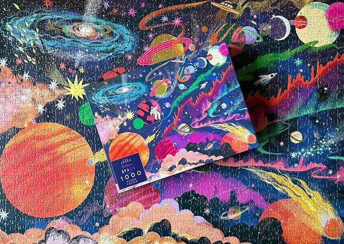 Elena Essex Jigsaw Puzzle - Outer Space, Jigsaw Puzzles for Adults 1000, Jigsaws 1000 Pieces for Adults, Solar System Planet Spaceman Moon Space Puzzle, Size 70x50cm thumbnail 7