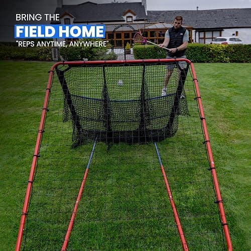 Baseball Rebounder Net | 12-Angle Baseball Pitching Net w/ 9 Pocket Nets – Softball & Baseball Training Equipment – Multi-Sport Bounce Back Net for Soccer, Volleyball, Basketball, Lacrosse & More thumbnail 7