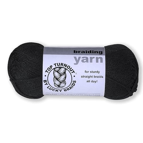 Horse Braiding Yarn by Lucky Braids (Black) thumbnail 2