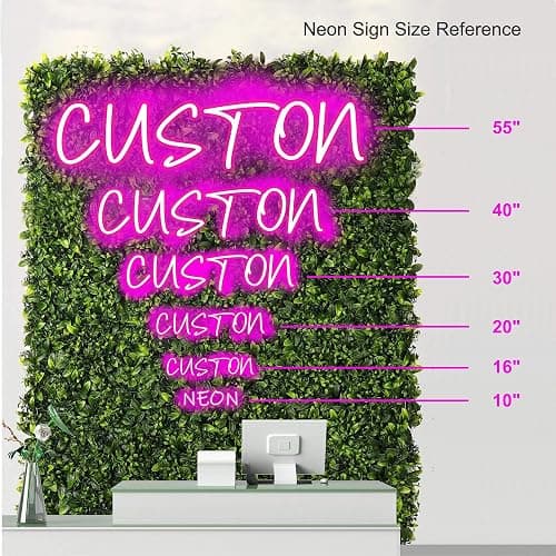 Quececo Custom Neon Sign,Personalized Neon Name Sign for Birthday Gifts | Fast Production and Shipping,Customizable Neon Lights,Neon Sign For Wall Decor,Light up Sign For Wedding Party Logo thumbnail 4