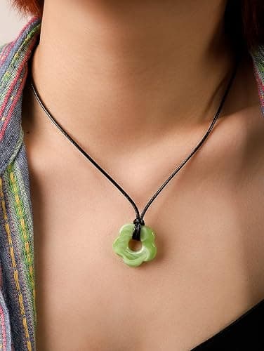 OJERRY Kawaii Flower Cutecore Necklace Y2K Cord Necklace Jewelry for Teen Girls Women Trendy Stuffs thumbnail 4