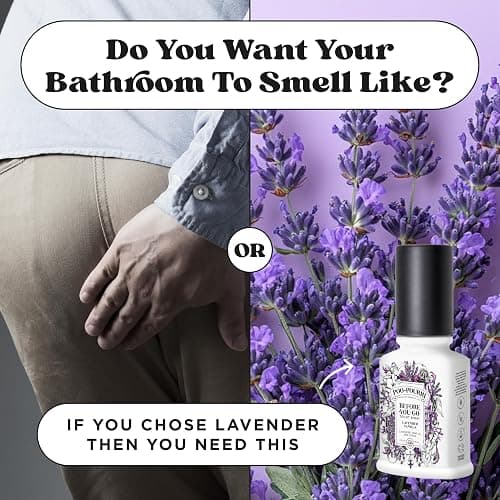 Poo-Pourri Before-You-Go Toilet Spray, Lavender Vanilla, 2 Fl Oz, Up to 100 Uses, Bathroom Odor Deodorizer with Essential Oils for Home or Work, Travel Essentials, TSA Approved Size thumbnail 10