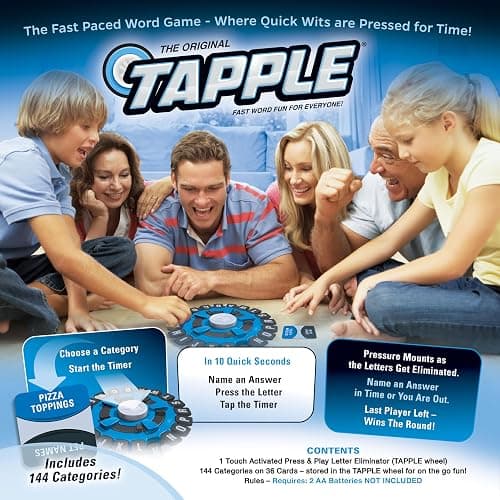 USAOPOLY The Original TAPPLE, The Fast-Paced Family Board Game,Choose a Category & Race Against The Timer to be The Last Player,Learning Word Game for Ages 8 & Up, 2-8 Players, 15-20 Minute Play Time thumbnail 13
