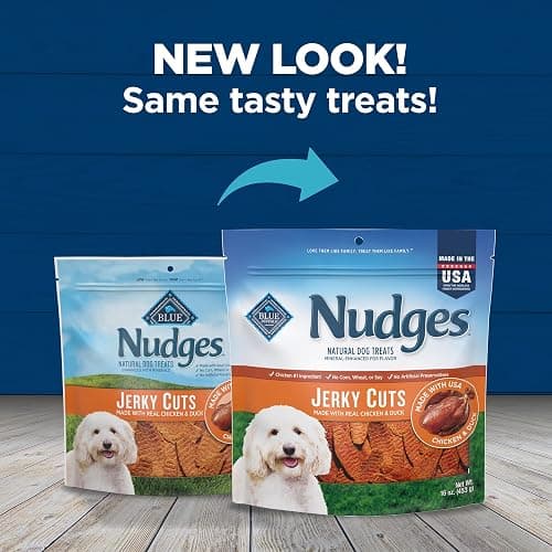 Blue Buffalo Nudges Jerky Cuts Dog Treats, Made in the USA with Natural Ingredients, Chicken & Duck, 16-oz Bag thumbnail 10