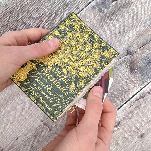 Pride and Prejudice Card Holder Mini Book Wallet Coin Purse Book Card Purse Book Cardholder Jane Austen Book Lover Gift by ASVP Shop thumbnail 4